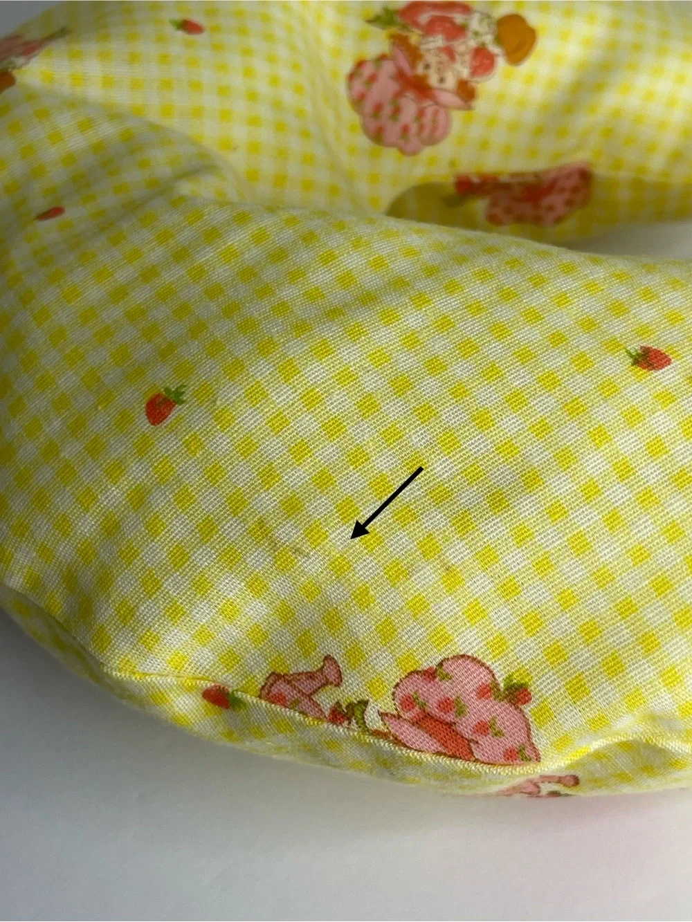 Vintage 80s Strawberry Shortcake ABC Alphabet Pillow Set Cut & Sew Wall Decor